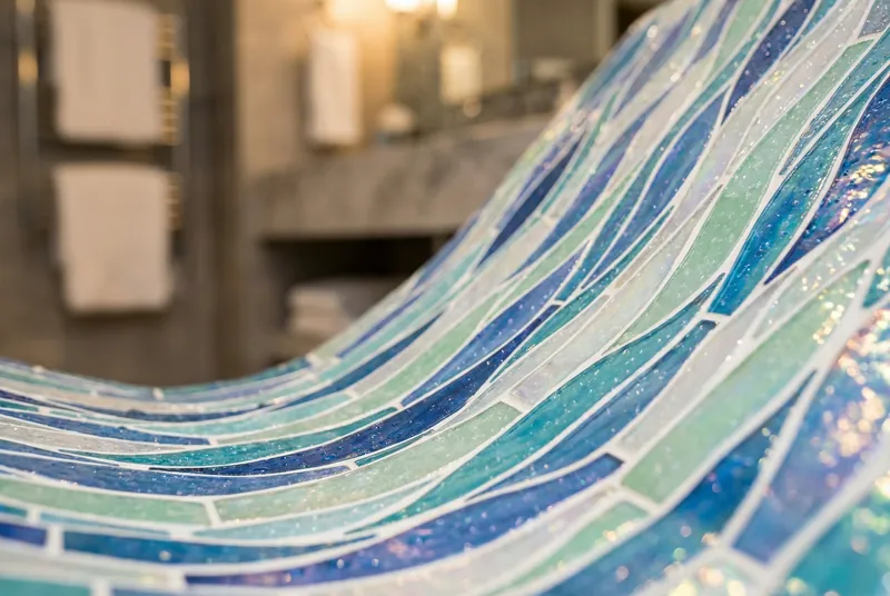 Mosaic tile installation